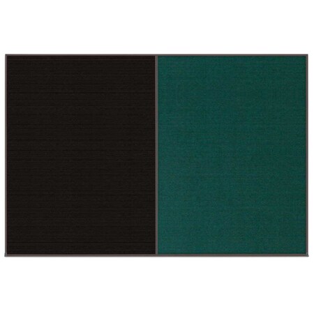 United Visual Products Enclosed Corkboard, 1 Door, 72"x36", 4" Fra UV3404-GOLD-ULTMAR